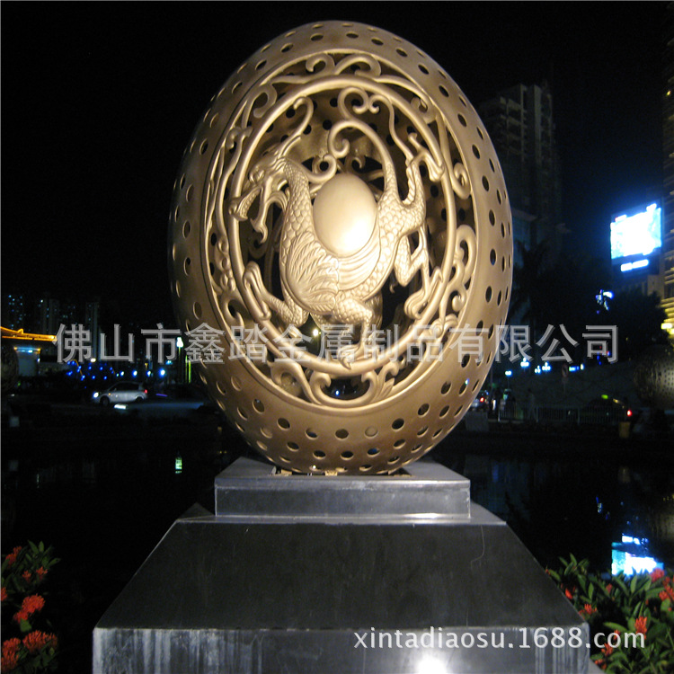 佛山广场金属不锈钢镂空球雕塑 定做价格 质量可靠示例图3