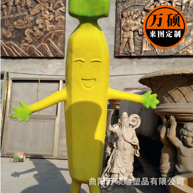 玻璃钢水果雕塑 幽默香蕉人雕塑种植园采摘园雕塑装饰美陈摆件示例图6