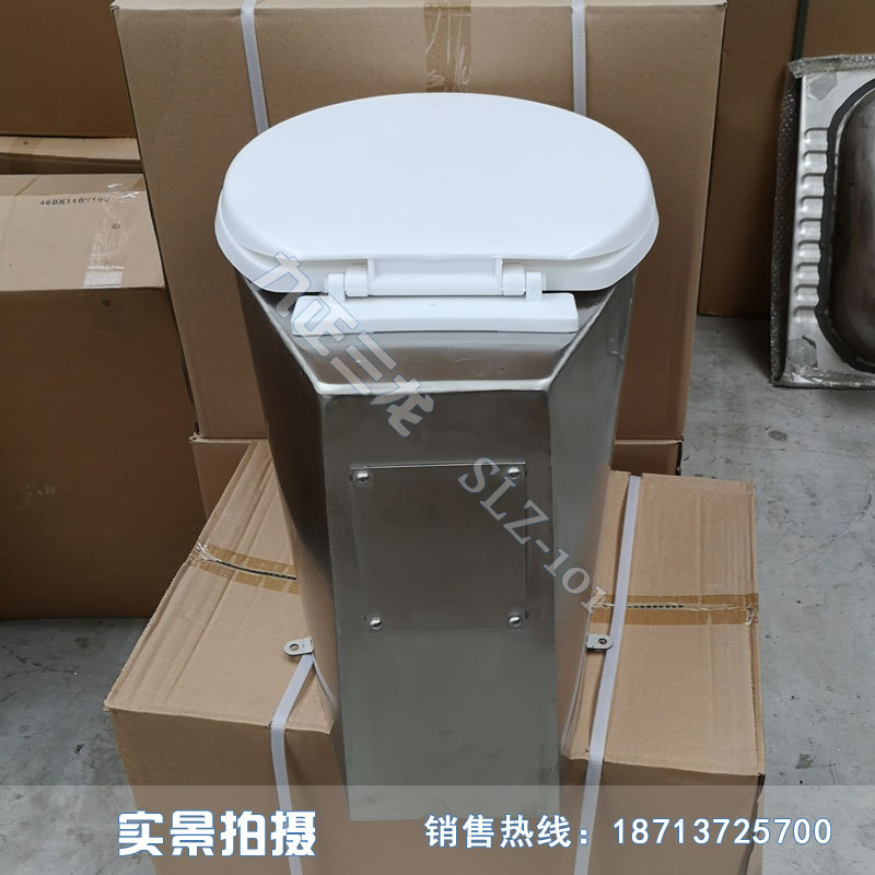 不锈钢坐便器 监狱 304材质 不锈钢水冲坐便器 带盖板示例图7