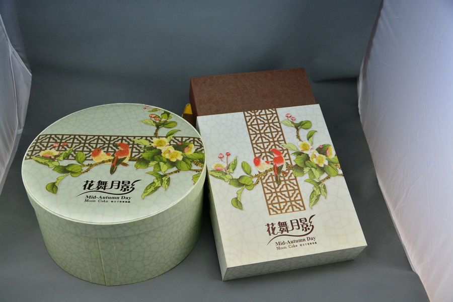 花香月饼包装盒 南京生产月饼包装礼盒 专业生产月饼包装礼盒示例图1