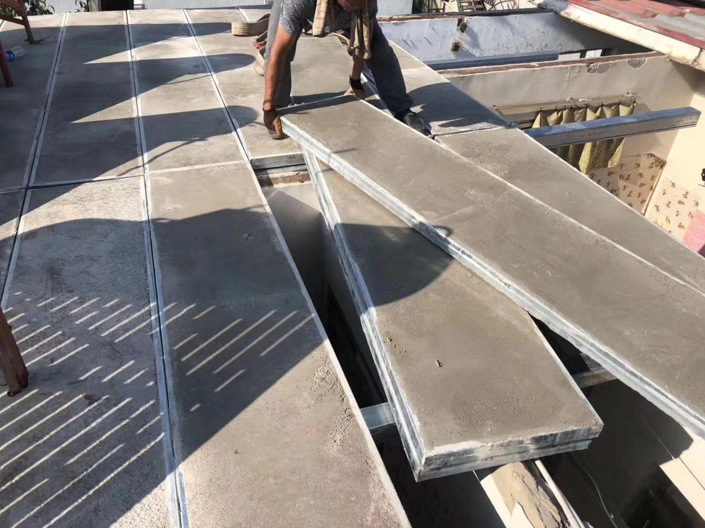 河北宇代 厂家直销 钢骨架轻型板  钢骨架轻型屋面板   泡沫混凝土屋面板  大型屋面板示例图4