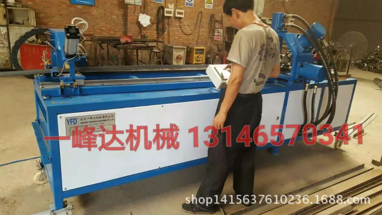 北京一峰达角钢法兰生产线 角钢法兰下料机  角钢冲孔剪切一体机示例图5