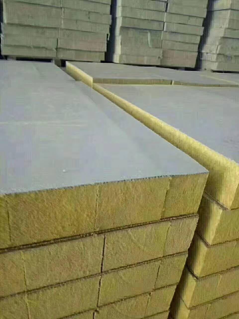 福洛斯厂家供应100公斤岩棉复合板  外墙岩棉复合板标准5cm阻燃岩棉复合板示例图2