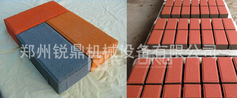 QT6-15砖机生产护坡砖 连锁护坡砖 工字砖 水泥免烧砖机线示例图5