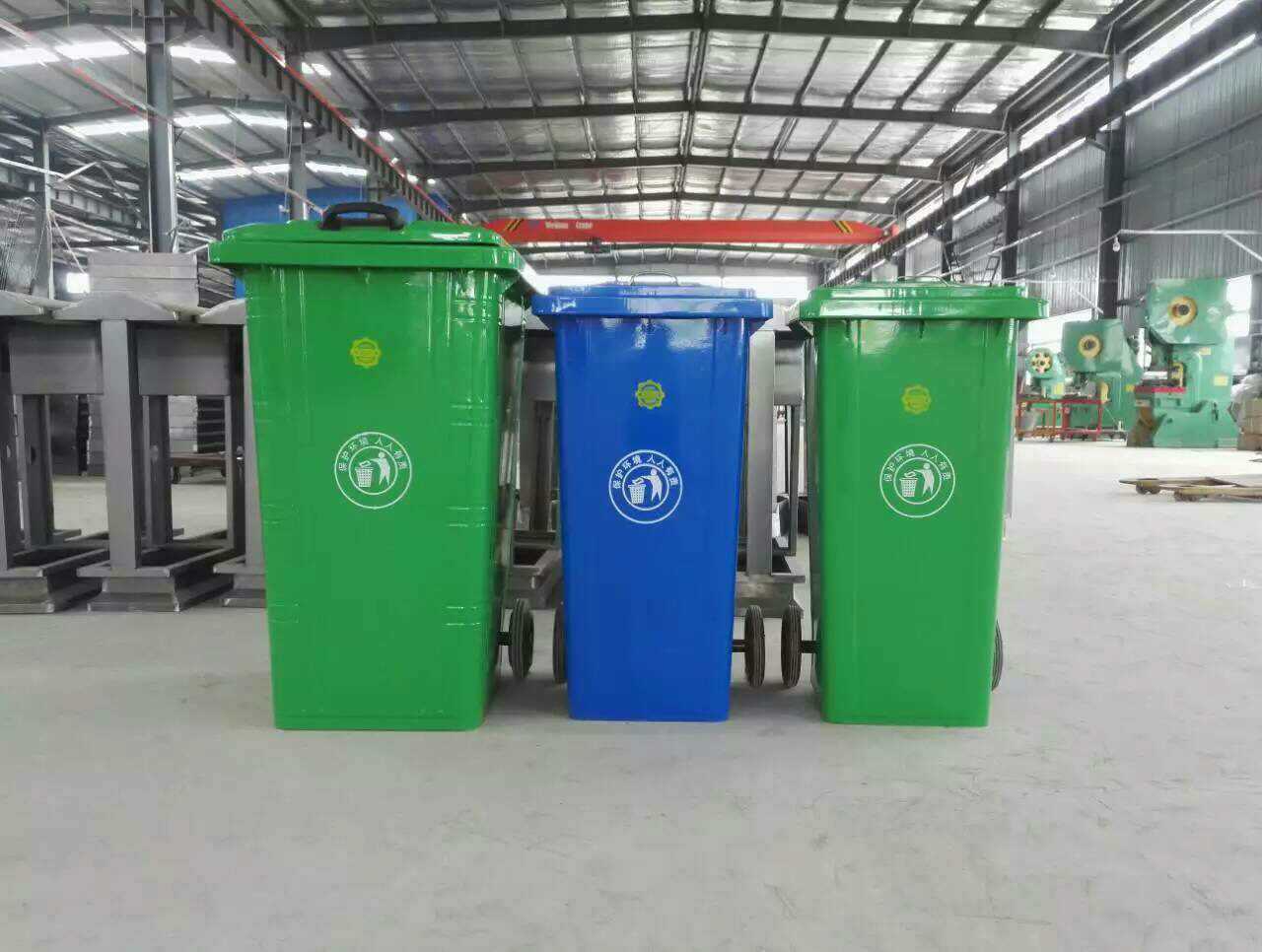 户外塑料垃圾桶100升小区室外塑料垃圾桶 街道环卫垃圾桶河南厂家示例图2