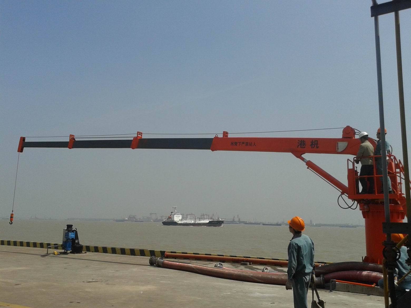 厂家直销4节臂26米12吨船吊 新款船用起重机示例图10