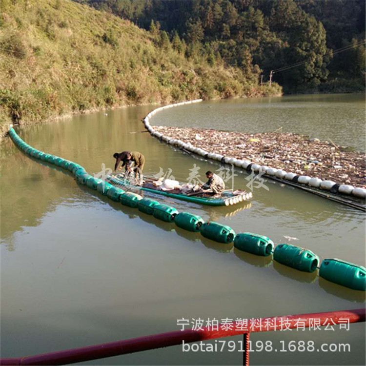 低水头水电站拦污装置浮筒 挂网拦污排浮子示例图4