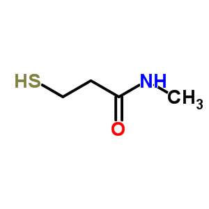 3-疏基-n-甲基丙酰胺结构式_52334-99-3结构式