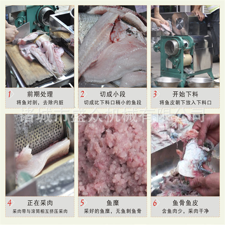 供应鱼丸加工*设备 鱼肉采肉机批发价格 小型鱼肉分离机示例图8