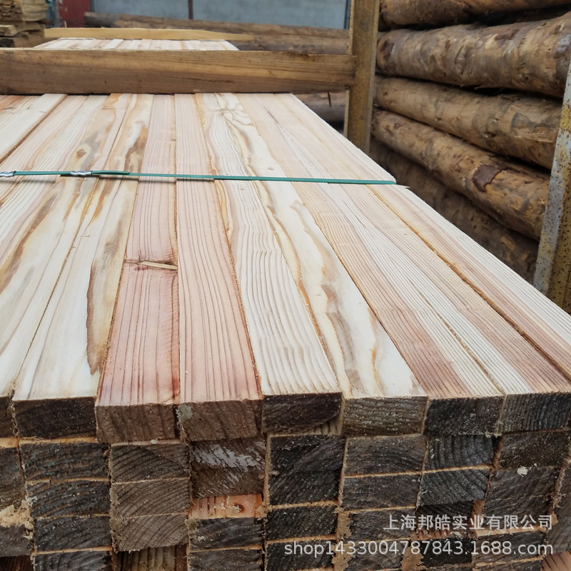 上海木材厂家批发杉木木方 原木定做规格木料示例图5