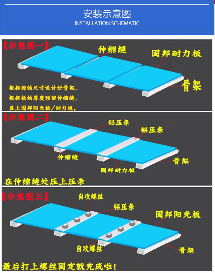 佛山厂家供应pc中空阳光板 乳白阳光板6mm 用于温室大棚办公隔断示例图11