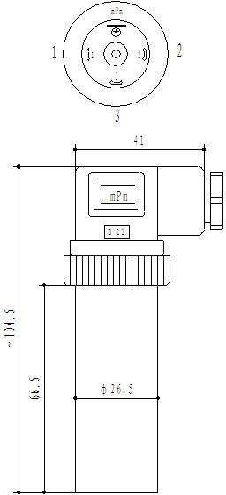 布朗BRP208小巧型压力变送器 扩散硅真空气压水压油压压力传感器 高温蒸汽压力变送器示例图3