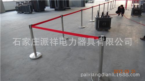 不锈钢带式伸缩安全围栏银行1米带单层带印字可定做派祥WLD-L-2米示例图2