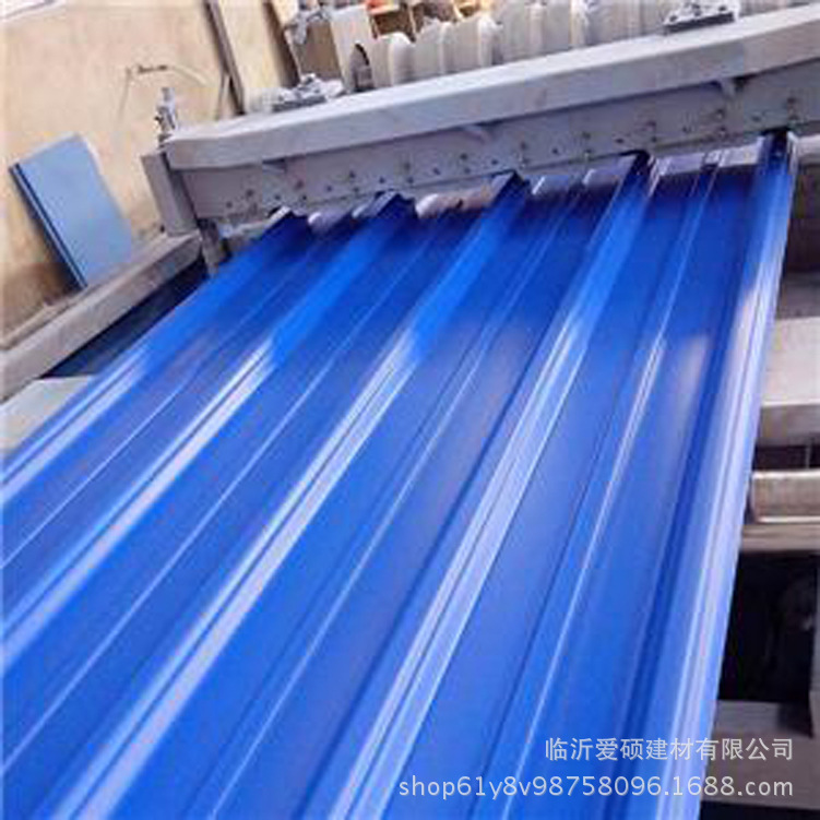 临沂1130梯型防腐屋面瓦厂家 蓝色PVC塑钢瓦批发价格示例图3