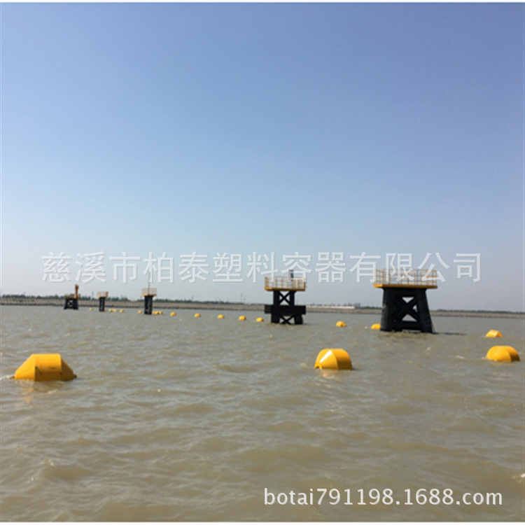 芜湖水源地拦船设施浮标 拦船只浮筒 警示标志浮球示例图5