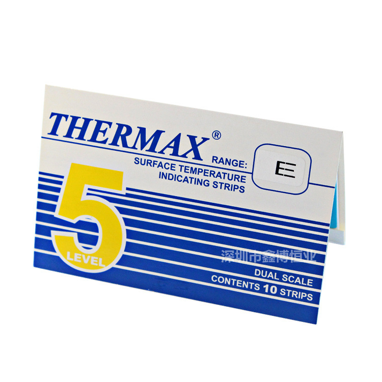 5格E 英国THERMAX温度测试纸 英国TMC 温度标签 板温纸 132-154度示例图1