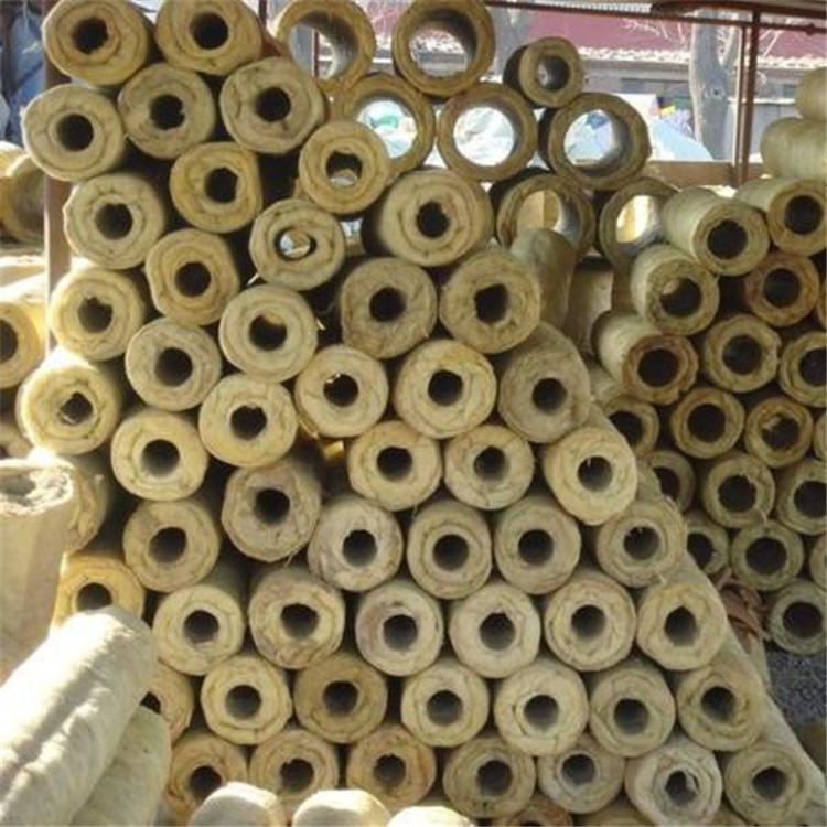 防火岩棉管  各种规格岩棉管壳  高密度岩棉管厂家示例图2