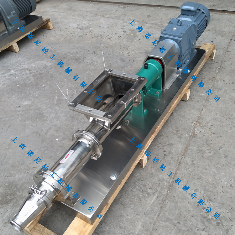 直销螺旋推进式不锈钢螺杆泵 强制喂料螺杆泵 高粘度物料螺杆泵示例图1