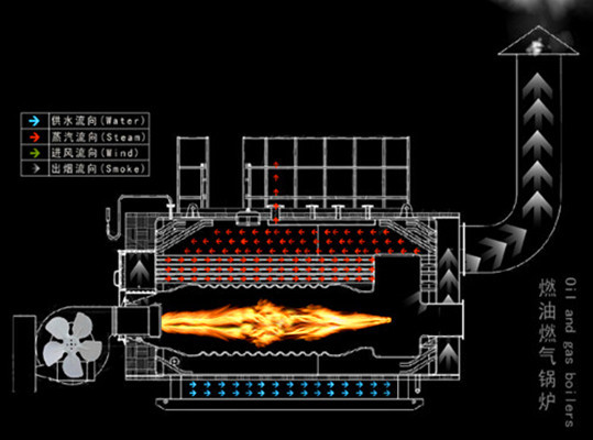 供应全自动卧式燃气蒸汽锅炉1吨2吨高压工业燃油燃气蒸汽锅炉示例图3