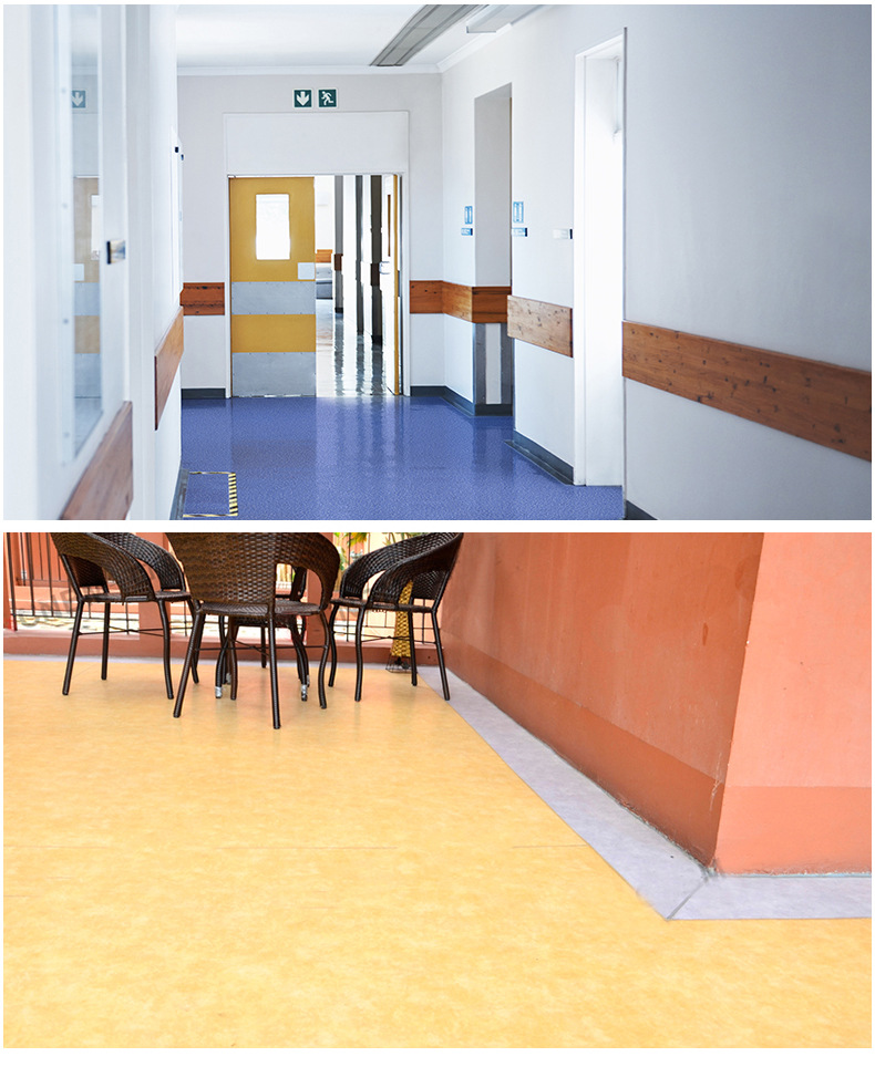 塑料地板  办公楼PVC塑料地板 腾方厂家定制 耐磨耐压示例图13
