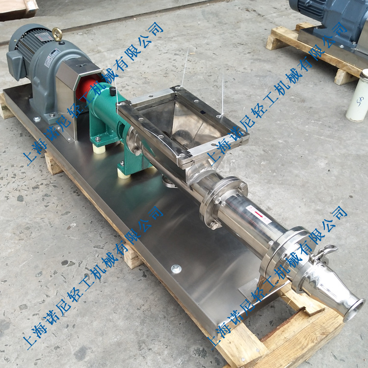 直销螺旋推进式不锈钢螺杆泵 强制喂料螺杆泵 高粘度物料螺杆泵示例图2