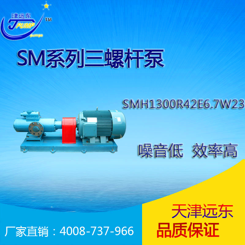 天津远东 SM三螺杆泵 SMH1300R42E6.7W23 柴油机增压泵 厂家直销示例图1
