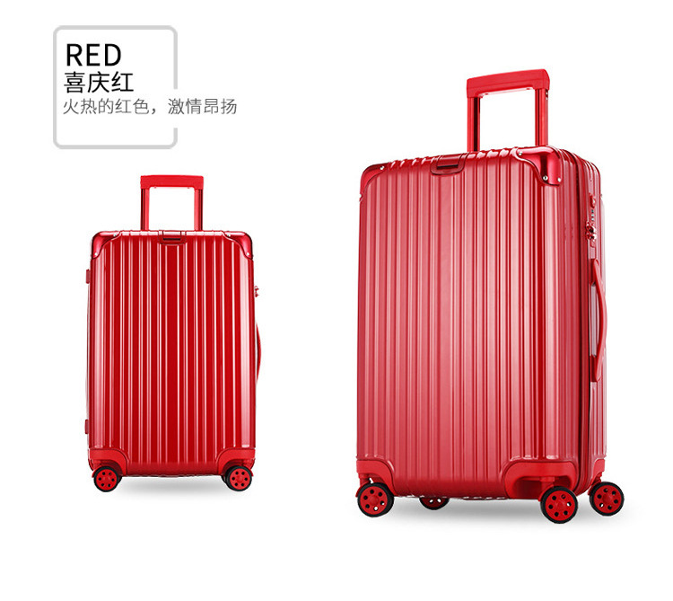 定制铝框拉杆箱印图案logo20/24/26寸防划痕行李箱万向轮旅行箱示例图25