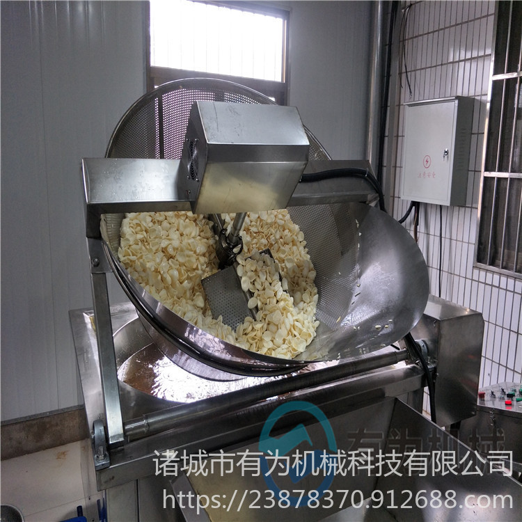 生产面皮油炸机的厂家 自动控温炸麻叶油炸机 有为机械fryer-1500薄脆油炸生产线示例图8