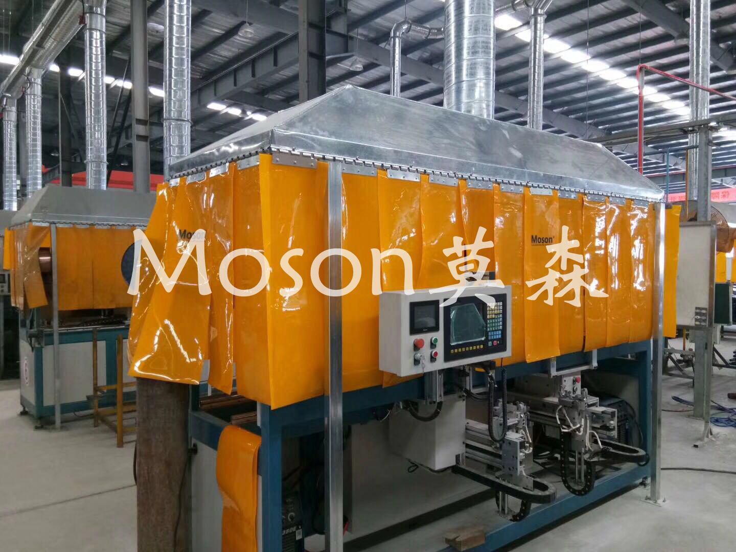Moson品牌 焊接防护帘 电焊遮弧帘 防弧光软帘 焊接防护屏示例图1