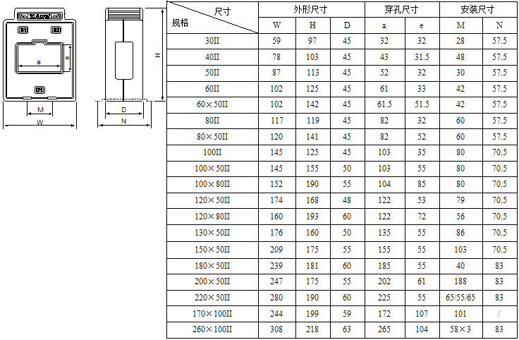 安科瑞厂家直销 环形平绕卧式互感器 AKH-0.66/I 30I 100/5互感器示例图10