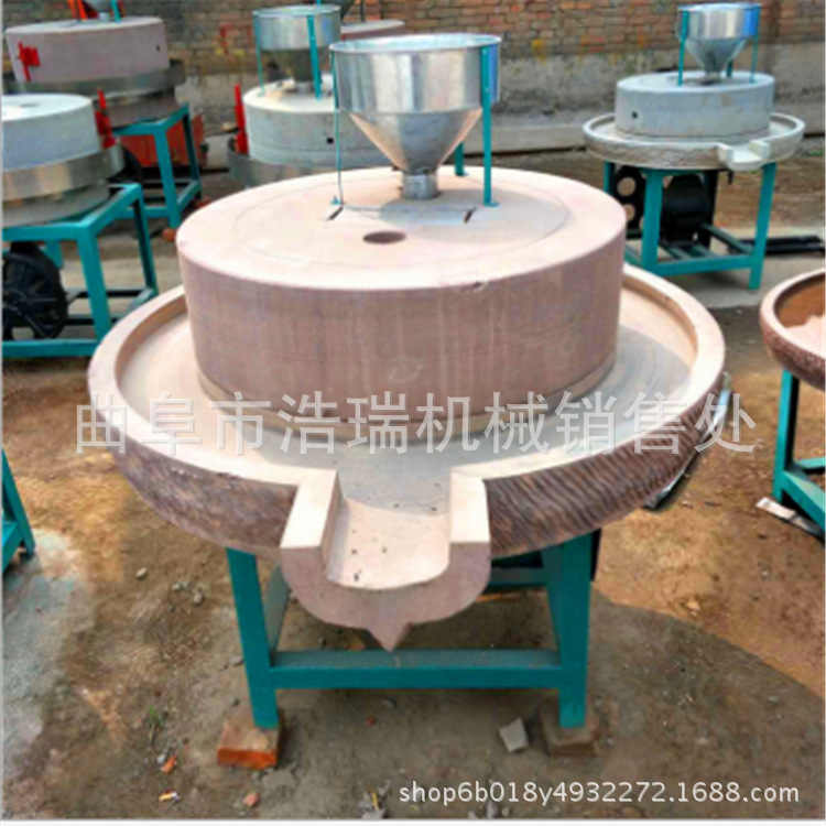 电动石磨机的工作原理，米浆石磨机山东泗水厂家批发示例图5