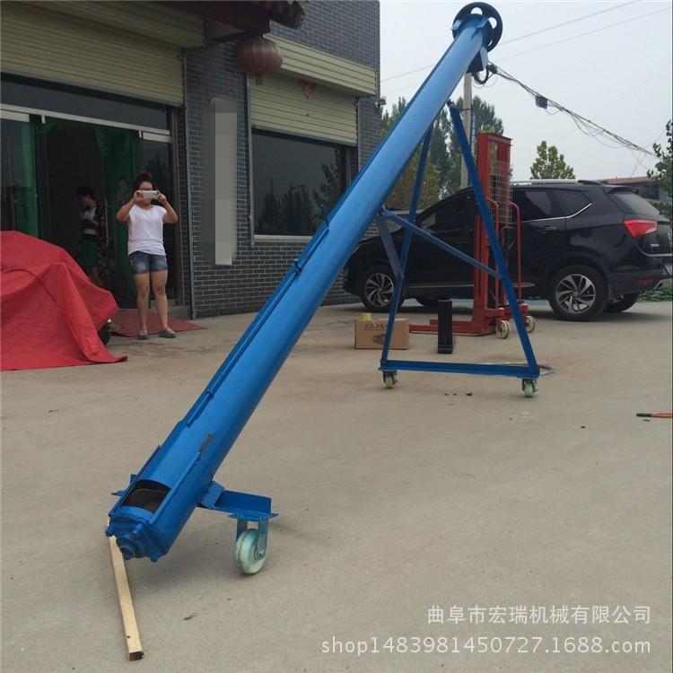 管式螺旋输送机螺旋蛟龙提升机，上海粉体上料机生产厂家示例图2