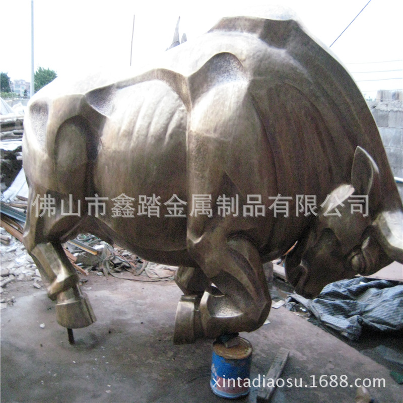 佛山大型铜牛雕塑厂家报价示例图4