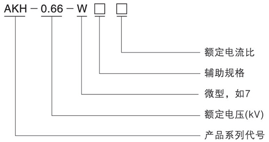 安科瑞AKH-0.66 W-7型电流互感器示例图1