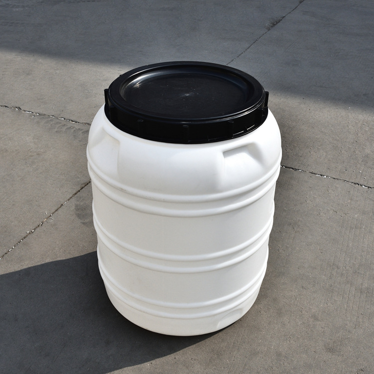 150L立式塑料圆桶|圆形带盖塑料水桶|白色立式150L水产桶示例图3