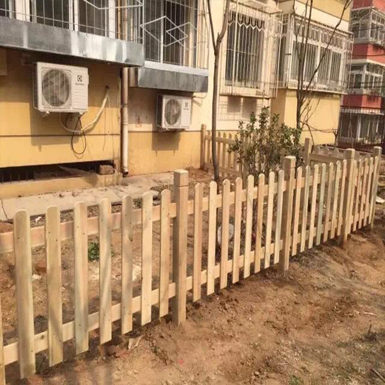 定制木质栅栏围栏 碳化木园艺木篱笆 花园户外绿化围栏护栏示例图2