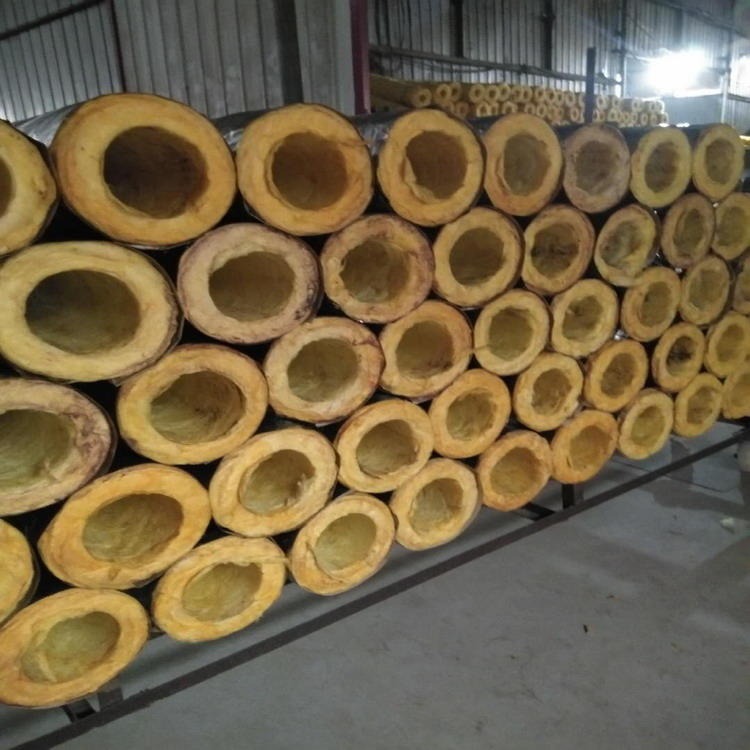 岩棉管壳 蒸汽管道用保温管 悦盈密度80kA级防岩棉保温管生产厂家