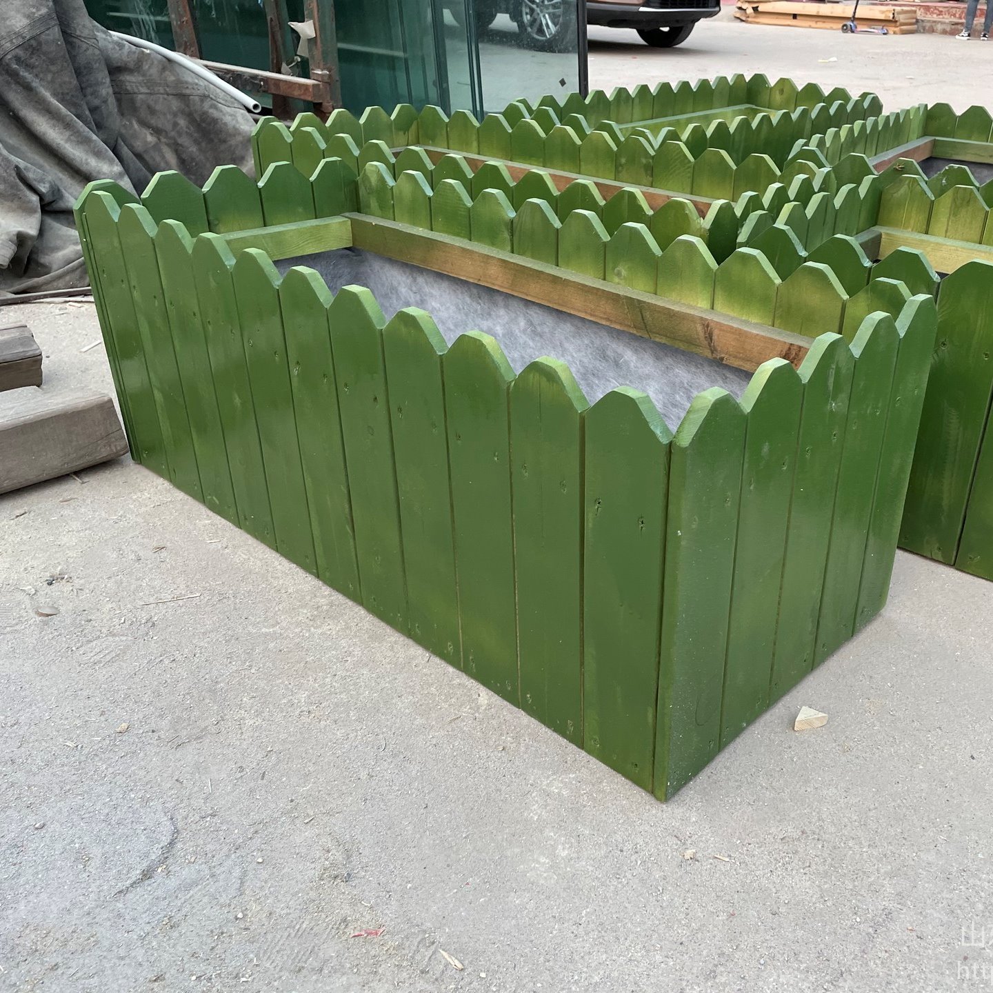 防腐木现货花箱  铝合金花箱 组合种植箱 支持定做 庭院实木种植箱