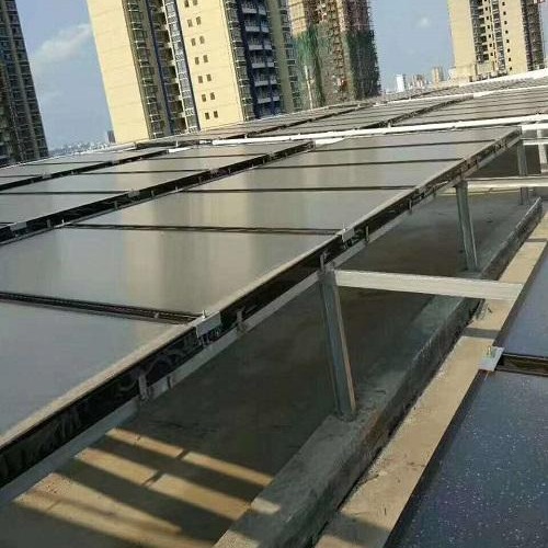 恺阳  平板太阳能集热器 空气能配平板太阳能集热器采暖热水工程  太阳能热水器图片
