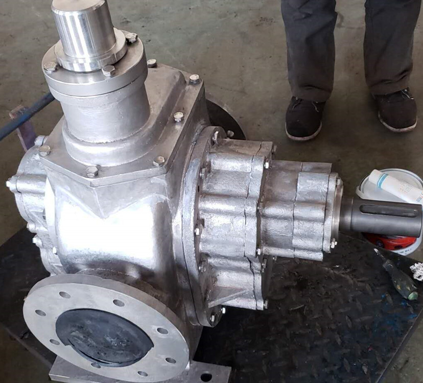 森鑫厂家直销KCB-1200大流量不锈钢齿轮泵 卧式高粘度高温齿轮泵示例图2