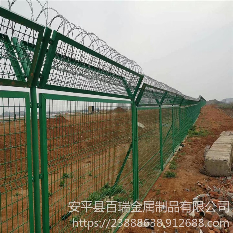 湖南机场防护网 机场钢筋围界网  钢筋网围栏生产厂家