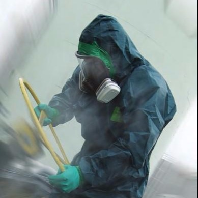 微护佳4000防毒气化学防护服   防碱汞防化服图片