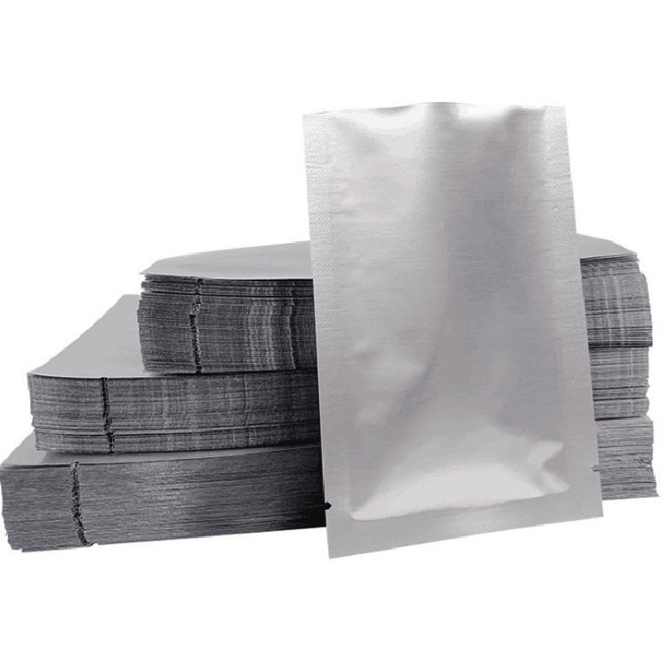厂家塑料食品袋茶叶铝箔小袋三边封镀铝纯铝花茶包装亚光磨砂图片