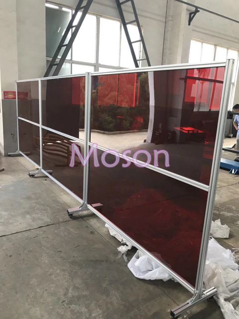 Moson品牌 焊接防护屏 电焊保护屏 刚性保护屏 移动式焊接屏风
