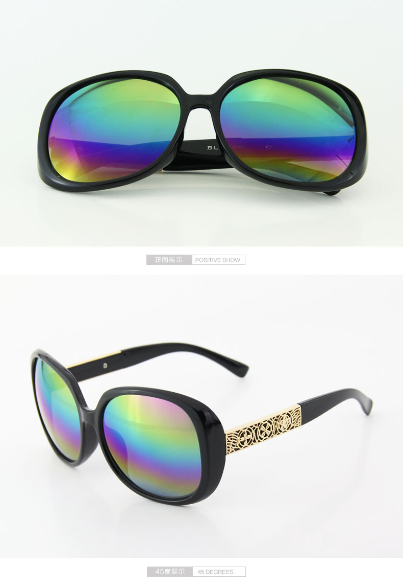 5388 新款大框防紫外线眼镜潮女墨镜显瘦太阳镜复古墨镜太阳眼镜示例图10