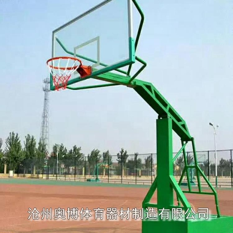 户外广场篮球架厂家价格 室外学校固定式移动式篮球架成人标准