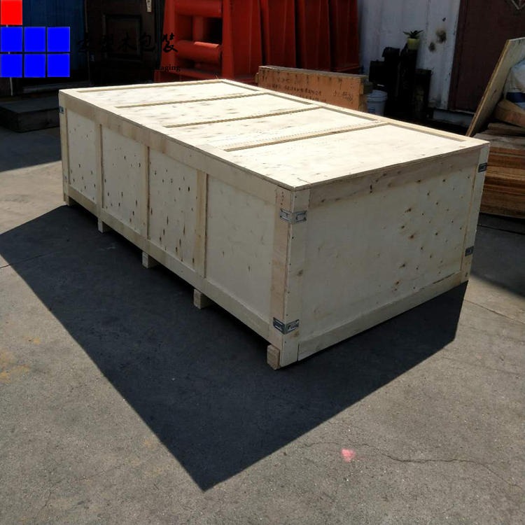 青岛平度木质包装箱厂家定制胶合板包装箱 外形美观