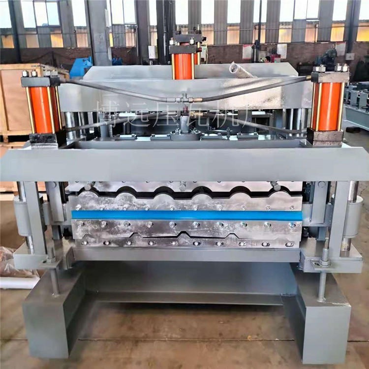 博远琉璃瓦压瓦机 800型竹节瓦机 铝瓦防树脂瓦压瓦机 可定制 厂家包安装调试