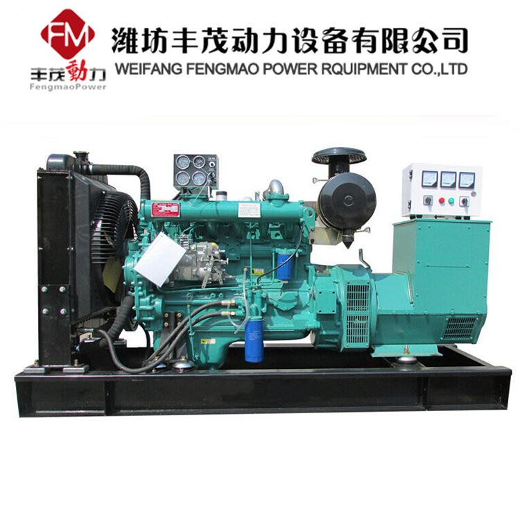 潍坊厂家直销75KW柴油发电机组 R6105ZD柴油机足功率75KW发电机组