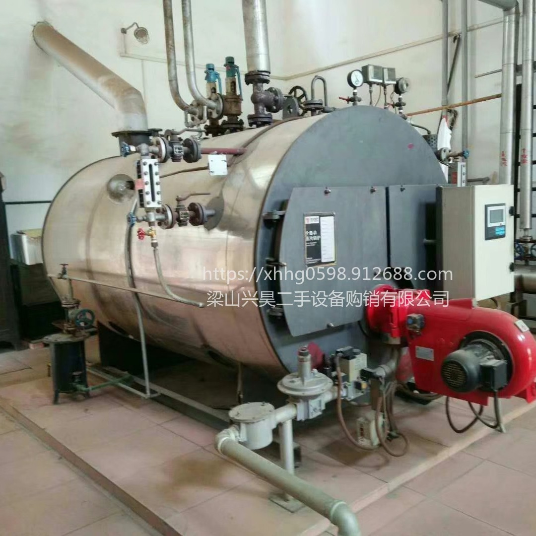 回收10吨二手燃气蒸汽锅炉  无锡中正产的   4吨二手燃气蒸汽锅炉   25公斤压力